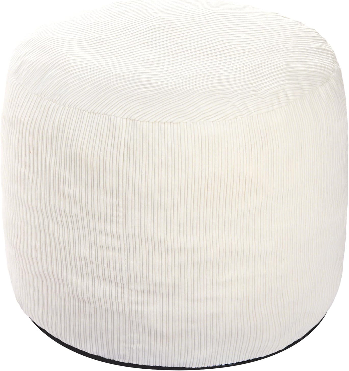 Boho round Pouf Ottoman, Corduroy Foot Rest Stool for Living Room, Bedroom, Dorm