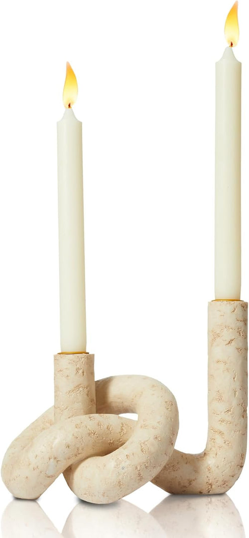 Boho Knot Taper Candle Holder