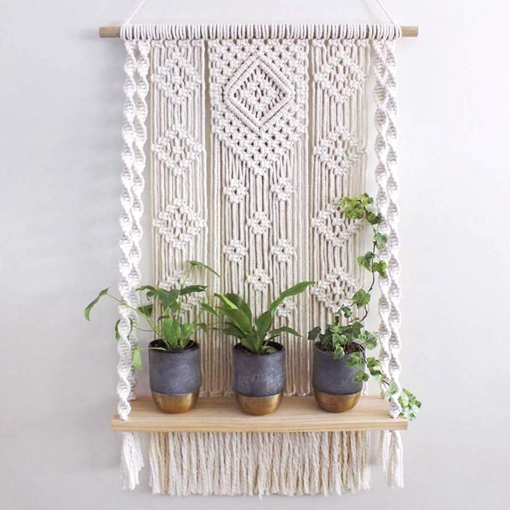 Macrame Wall Hanging Shelf
