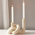 Boho Knot Taper Candle Holder - detail