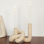 Boho Knot Taper Candle Holder - detail